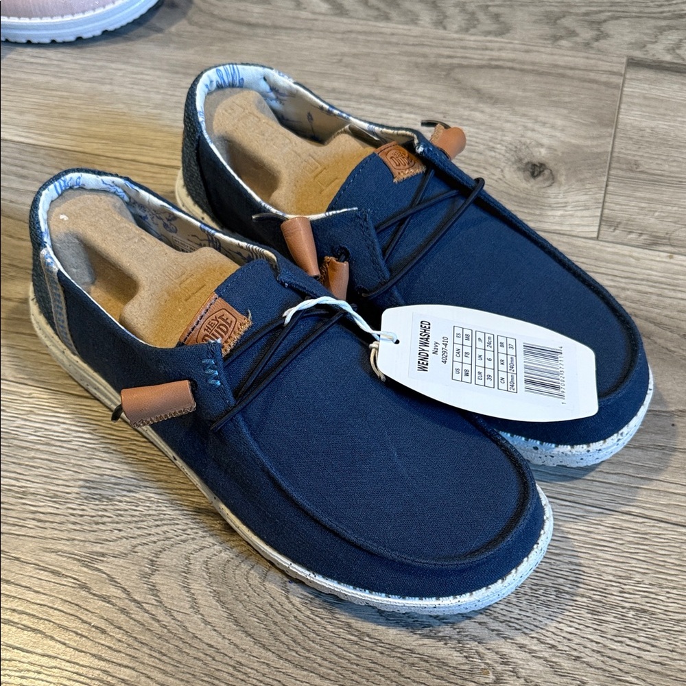 NWT Hey Dude Woman’s Navy Loafers